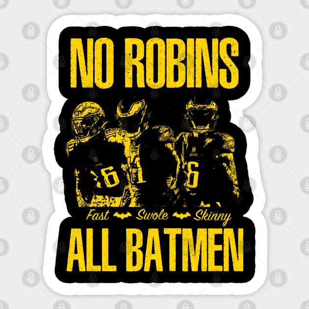 Philadelphia Eagles Batmen Sticker by DrawnStyle